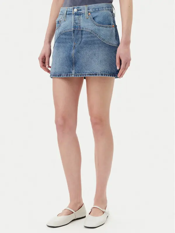 Levi's® Levi's® Jeans suknja Western 501® 001VJ-0001 Plava Regular Fit