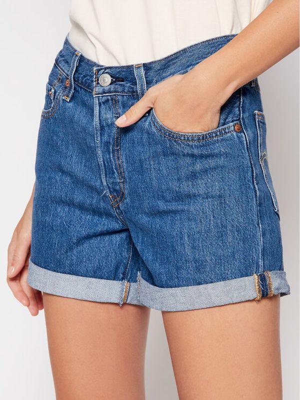 Levi's® Levi's® Kratke traperice 501® Flat Finish 29961-0021 Tamnoplava Regular Fit