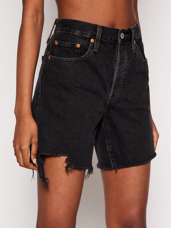 Levi's® Levi's® Kratke traperice 501™ 85833-0016 Crna Regular Fit