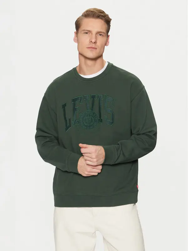 Levi's Levi's® Majica dugih rukava Graphic 38712-0443 Zelena Relaxed Fit
