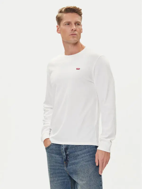 Levi's® Levi's® Majica dugih rukava Original Logo Tee 72848-0000 Bijela Regular Fit