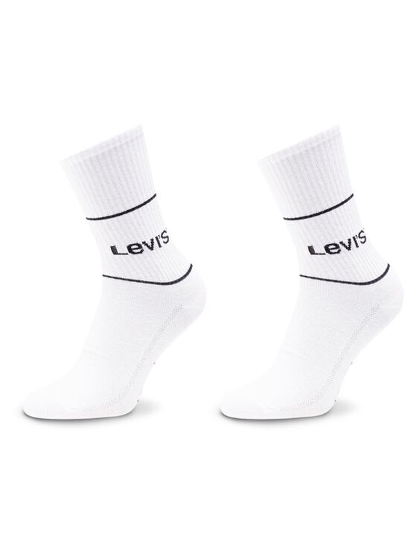 Levi's® Levi's® Set od 2 para unisex visokih čarapa 701210567 Bijela