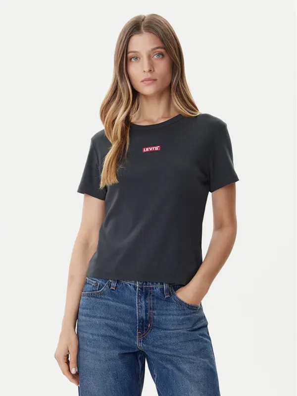 Levi's® Levi's® T-shirt Rickie 001Z9-0008 Crna Slim Fit
