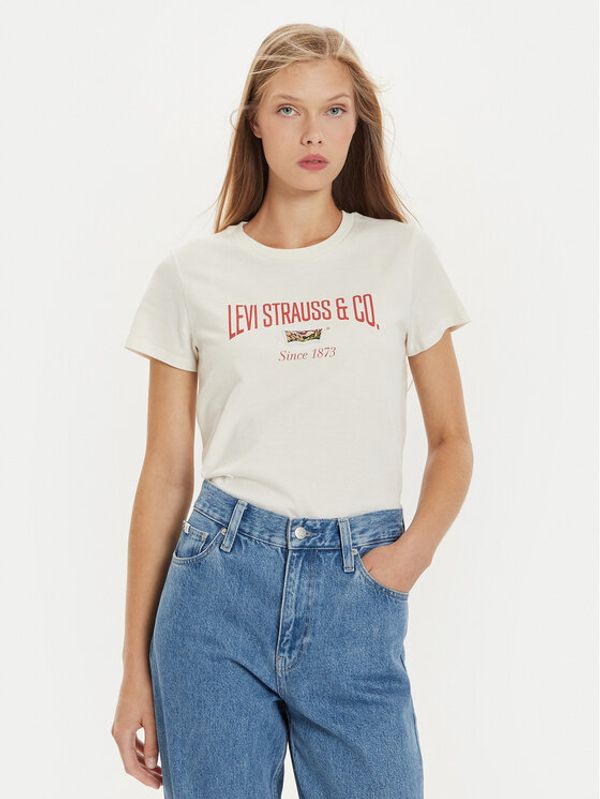 Levi's® Levi's® T-shirt The Perfect 17369-2805 Écru Standard Fit