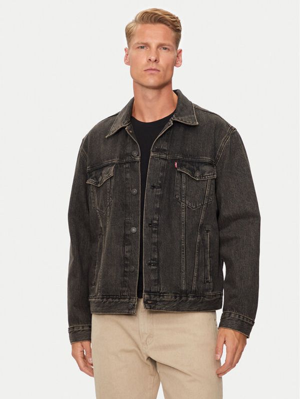 Levi's® Levi's® Traper jakna Trucker 72334-0584 Crna Regular Fit