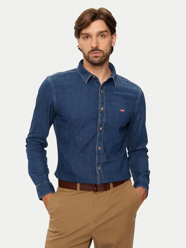 Levi's Levi's® traper košulja Battery Housemark 86625-0052 Plava Slim Fit