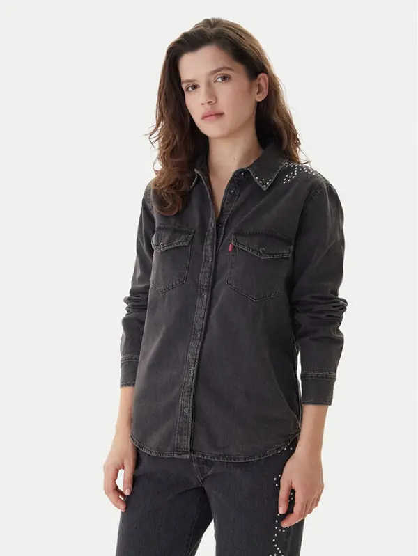 Levi's® Levi's® traper košulja Western 16786-0108 Crna Regular Fit