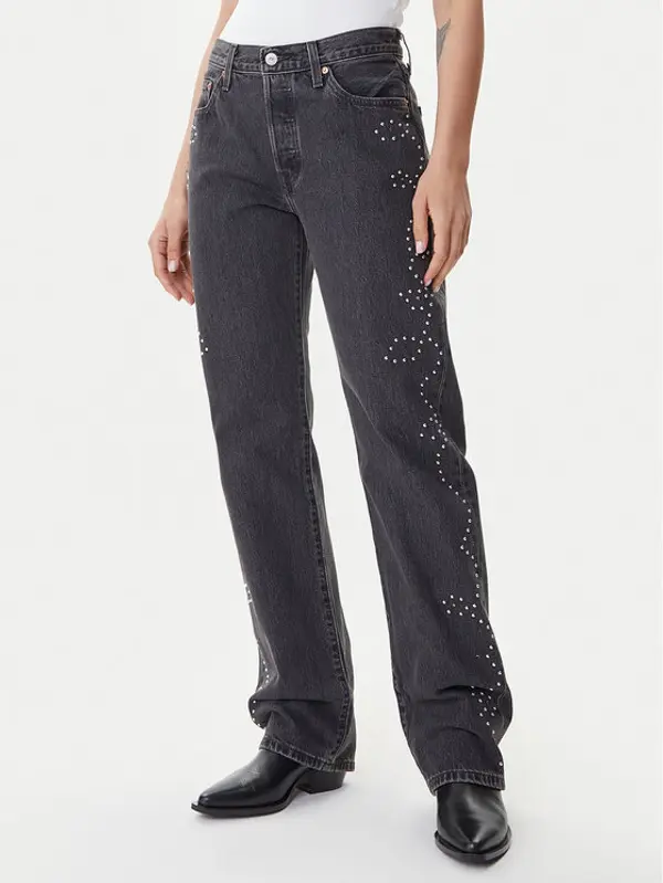 Levi's® Levi's® Traperice 501® ’90 A1959-0092 Crna Straight Fit