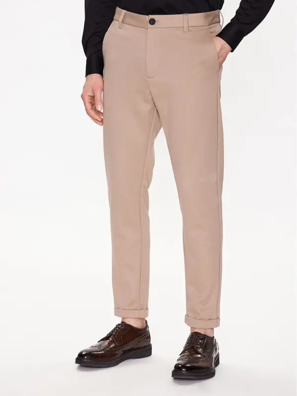 lindbergh Lindbergh Chino 30-01007A Bež Slim Fit