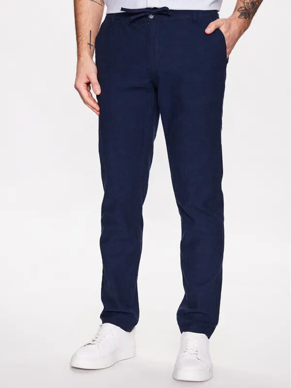 lindbergh Lindbergh Hlače 30-008003 Plava Tapered Fit