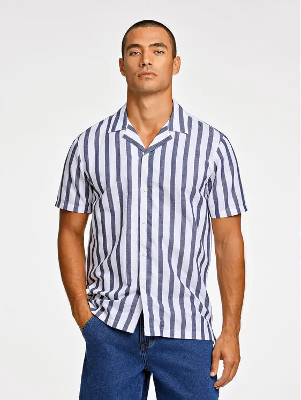 lindbergh Lindbergh Košulja 30-203321 Tamnoplava Relaxed Fit
