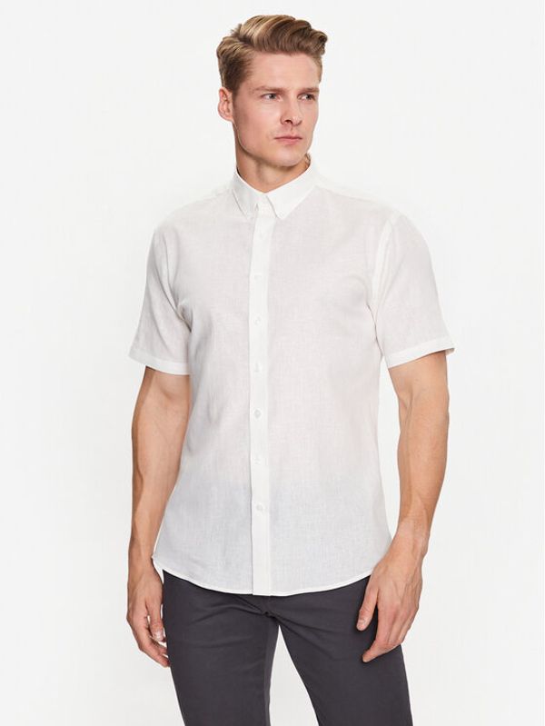 Lindbergh Lindbergh Košulja 30-203345A Bijela Slim Fit