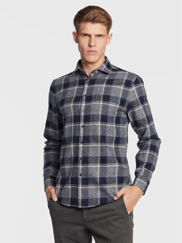 Lindbergh Lindbergh Košulja 30-203386 Tamnoplava Slim Fit