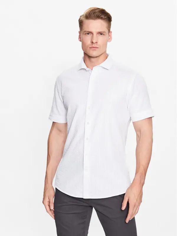 lindbergh Lindbergh Košulja 30-203431 Bijela Slim Fit
