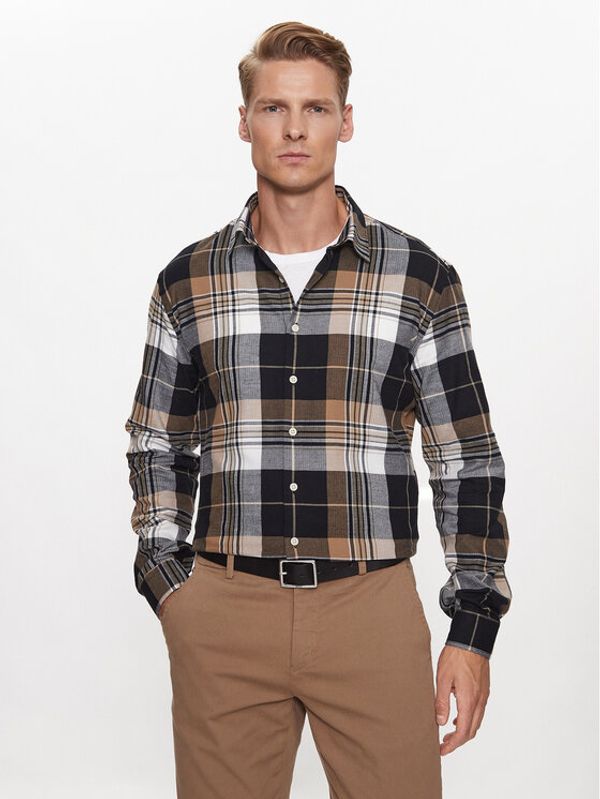 Lindbergh Lindbergh Košulja 30-203482 Bež Slim Fit