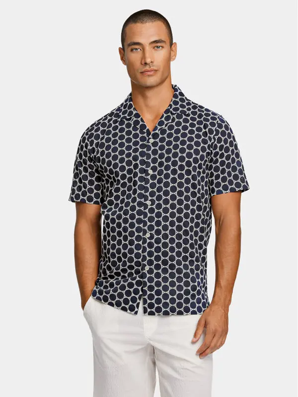 lindbergh Lindbergh Košulja 30-203569 Tamnoplava Relaxed Fit