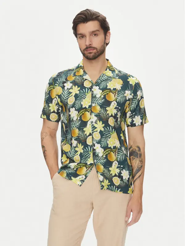 lindbergh Lindbergh Košulja 30-203729 Zelena Relaxed Fit