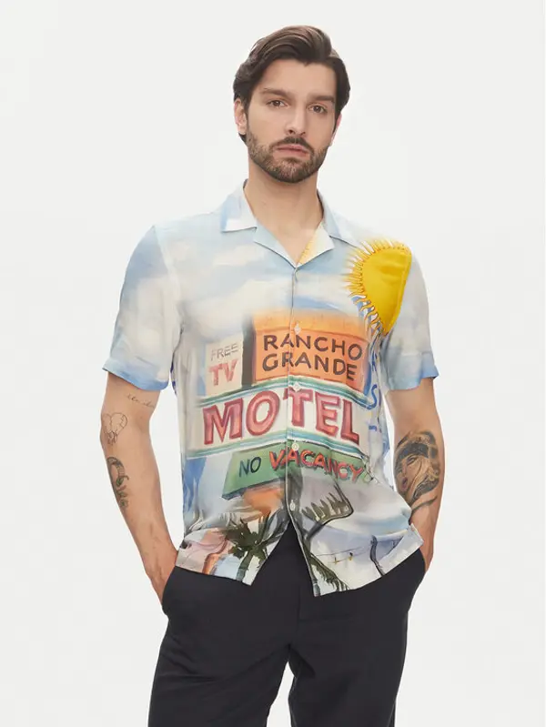 lindbergh Lindbergh Košulja 30-203735 Šarena Relaxed Fit