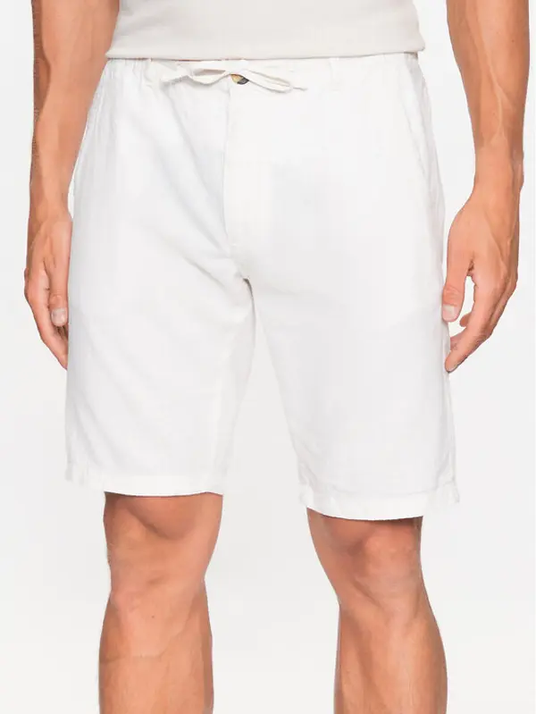lindbergh Lindbergh Kratke hlače 30-508003 Bijela Relaxed Fit