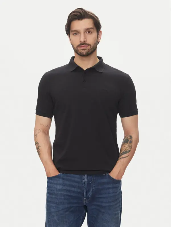 lindbergh Lindbergh Polo 30-404020 Crna Relaxed Fit