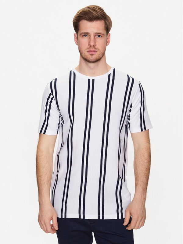 Lindbergh Lindbergh T-shirt 30-400009 Bijela Relaxed Fit