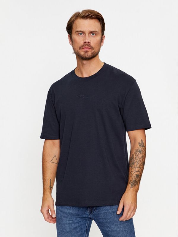 Lindbergh Lindbergh T-shirt 30-400239 Tamnoplava Relaxed Fit