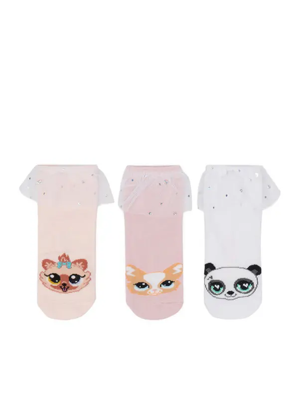 Littlest Pet Shop LITTLEST PET SHOP Duge čarape CEO-ACCCS-SS26-303LPS(3-PACK) Šarena