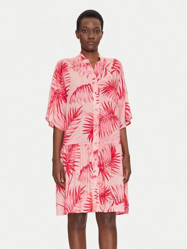 Liu Jo Beachwear Liu Jo Beachwear Haljina za plažu VA5125 T2961 Ružičasta Relaxed Fit