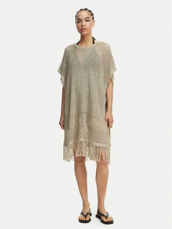 Liu Jo Beachwear Liu Jo Beachwear Haljina za plažu VA5166 MA70D Zlatna Relaxed Fit