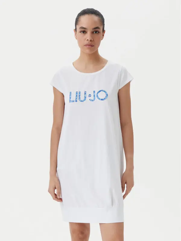Liu Jo Beachwear Liu Jo Beachwear Haljina za svaki dan VA5194 JS003 Bijela Regular Fit