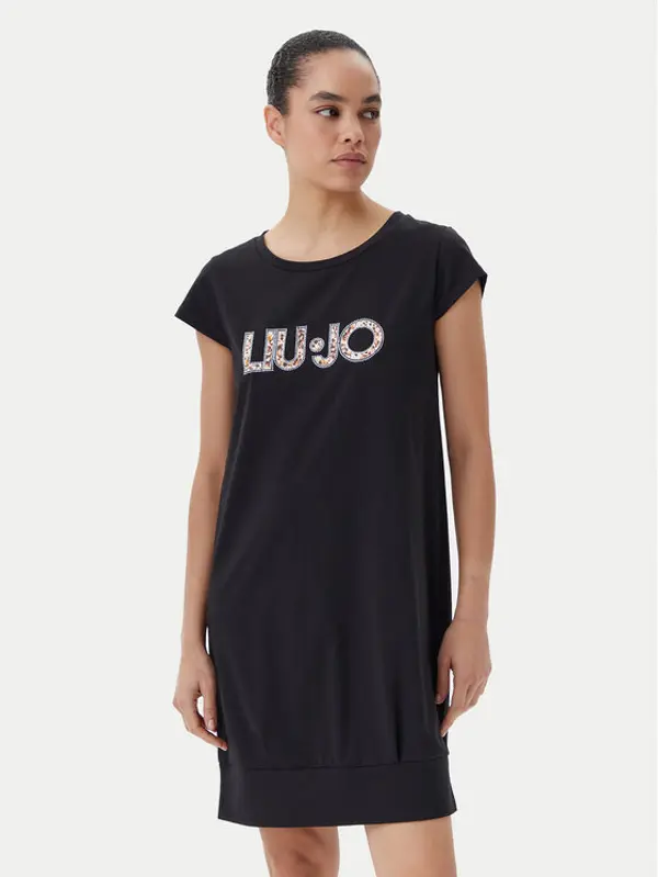 Liu Jo Beachwear Liu Jo Beachwear Haljina za svaki dan VA5194 JS003 Crna Regular Fit