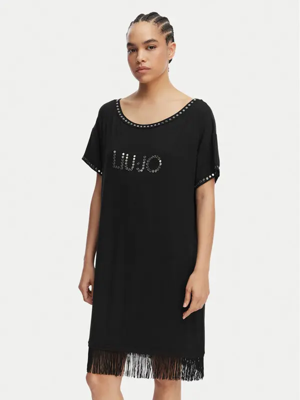 Liu Jo Beachwear Liu Jo Beachwear Haljina za svaki dan VA6031 JS360 Crna Regular Fit