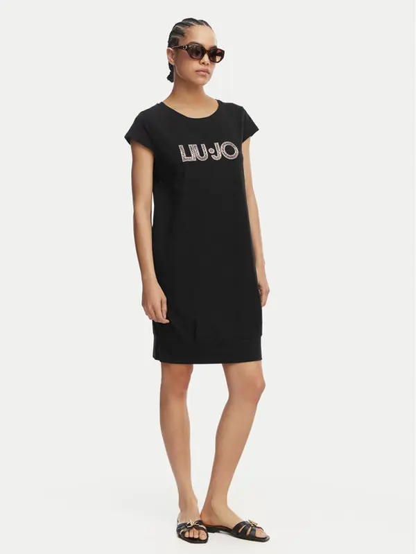 Liu Jo Beachwear Liu Jo Beachwear Haljina za svaki dan VA6212 JS003 Crna Regular Fit