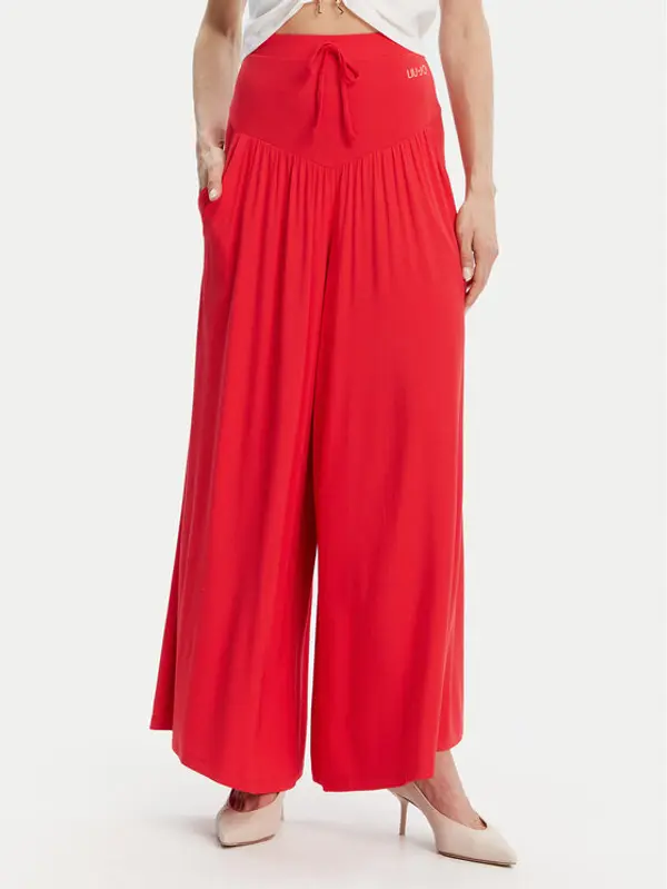 Liu Jo Beachwear Liu Jo Beachwear Hlače VA5039 JS360 Crvena Relaxed Fit