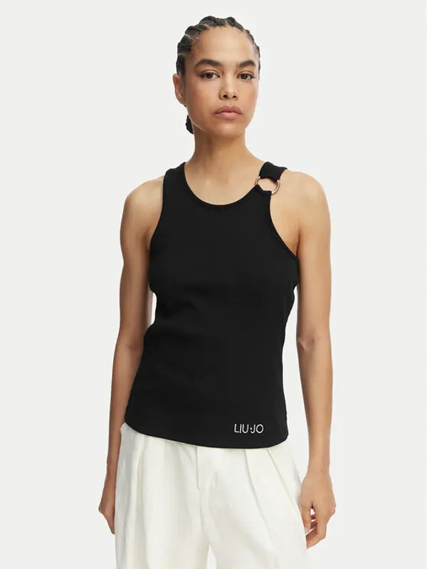 Liu Jo Beachwear Liu Jo Beachwear Top VA6122 J4822 Crna Regular Fit