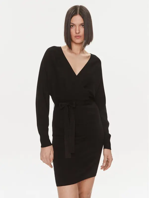 Liu Jo Liu Jo Džemper haljina 5F3031 MS49I Crna Slim Fit