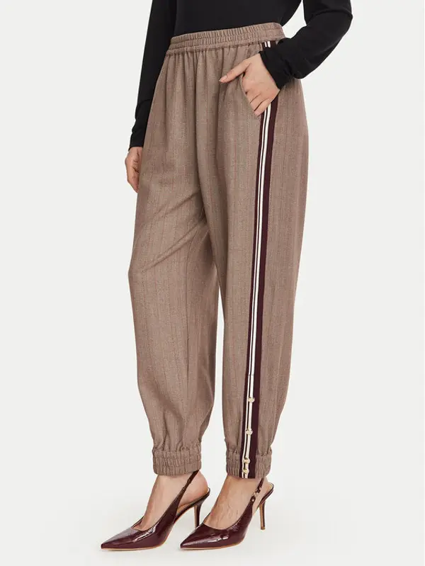 Liu Jo Liu Jo Hlače TF6150 T692A Smeđa Regular Fit