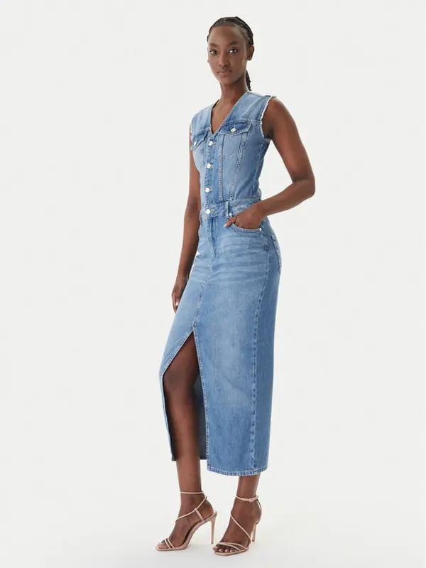 Liu Jo Liu Jo Jeans haljina UA6123 D0309 Plava Regular Fit
