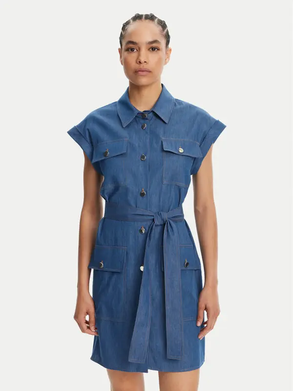 Liu Jo Liu Jo Jeans haljina WA5509 D4695 Plava Regular Fit
