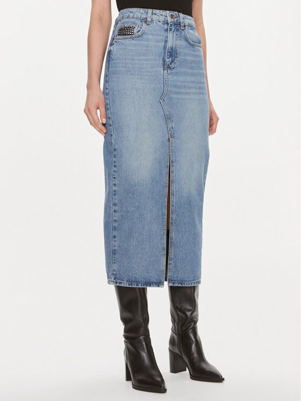 Liu Jo Liu Jo Jeans suknja UF3169 D4861 Plava Regular Fit