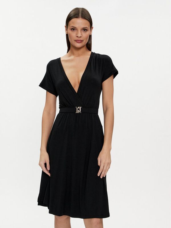 Liu Jo Liu Jo Koktel haljina VA4112 JS360 Crna Regular Fit