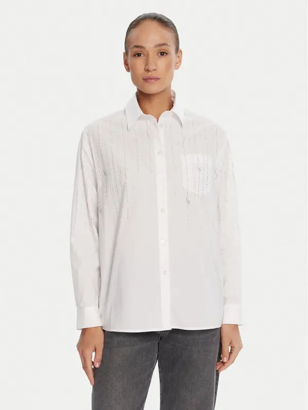 Liu Jo Liu Jo Košulja UF5240 T039A Bijela Regular Fit