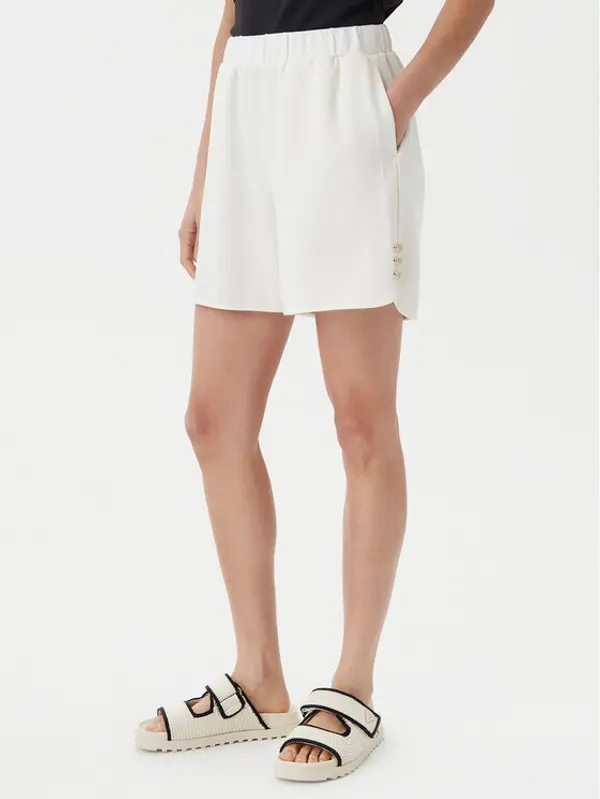 Liu Jo Liu Jo Kratke hlače TA5227 J4869 Écru Relaxed Fit