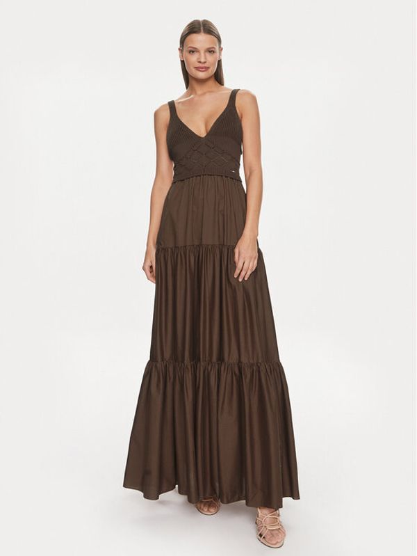 Liu Jo Liu Jo Ljetna haljina MA4070 MA23A Smeđa Regular Fit