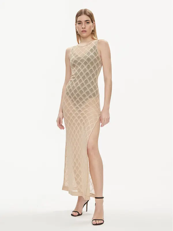 Liu Jo Liu Jo Ljetna haljina VA4002 J4666 Zlatna Slim Fit