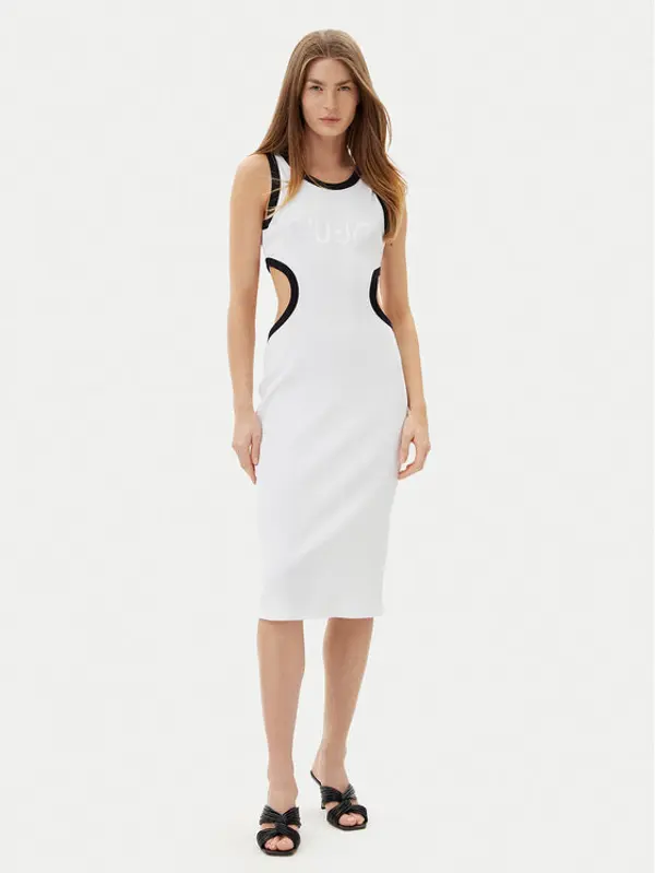 Liu Jo Liu Jo Ljetna haljina VA5043 J4822 Bijela Regular Fit
