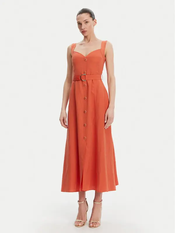 Liu Jo Liu Jo Ljetna haljina WA5312 T4818 Narančasta Regular Fit