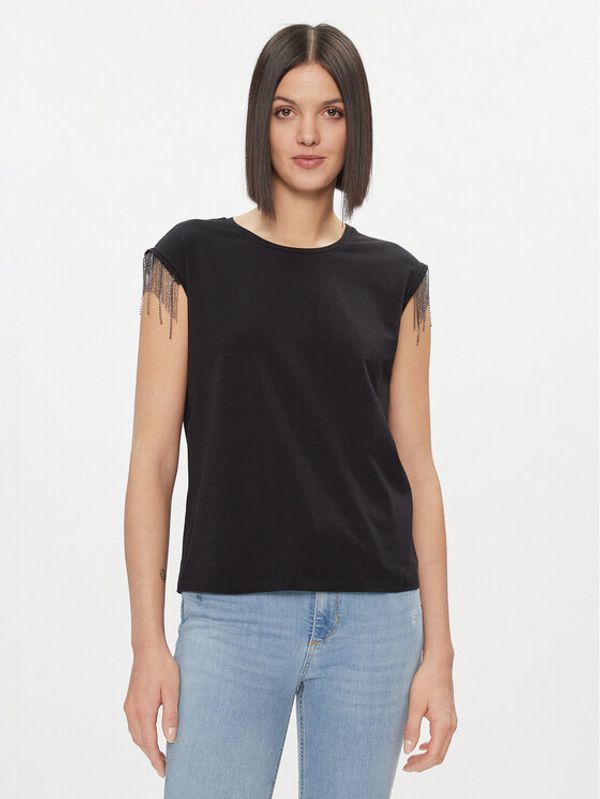 Liu Jo Liu Jo Majica WA4016 J5003 Crna Regular Fit