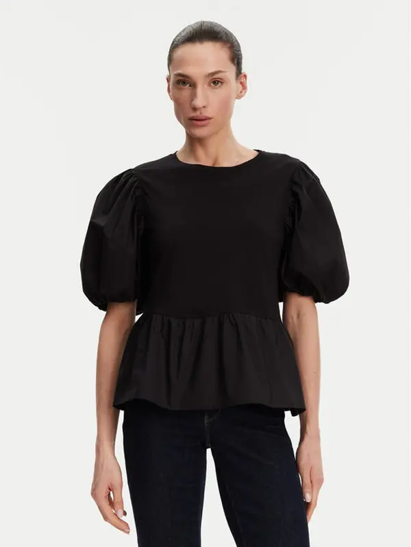 Liu Jo Liu Jo Majica WA5389 J6308 Crna Relaxed Fit