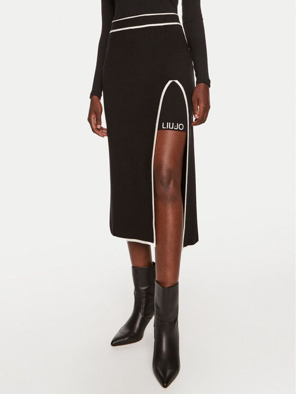 Liu Jo Liu Jo Midi suknja TF4053 MS59L Crna Regular Fit